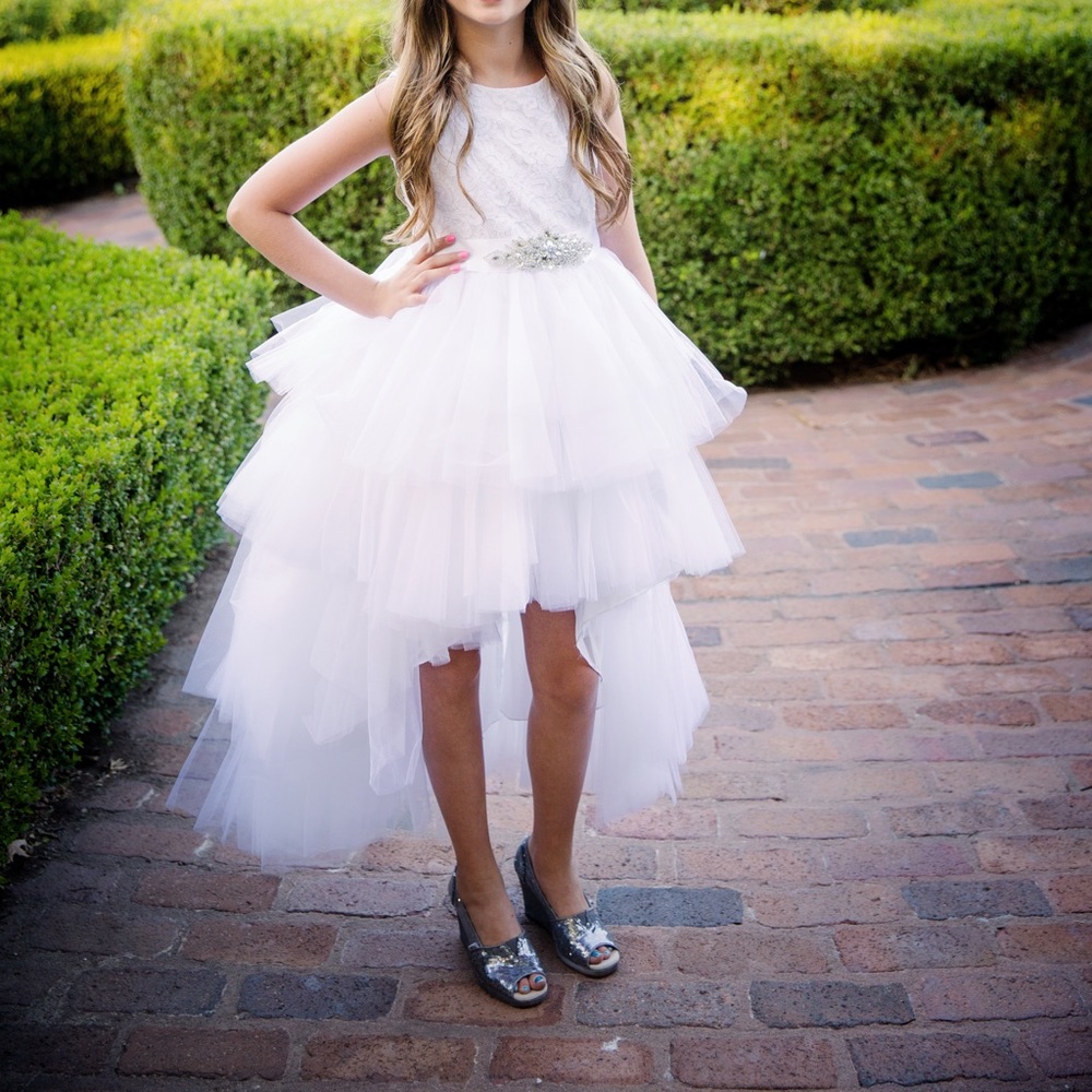 White Tulle Gown